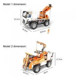 Autožeriav na diaľkové ovládanie - 2 autá v 1