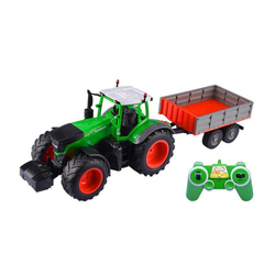 Traktor na diaľkové ovládanie so sklápacím prívesom