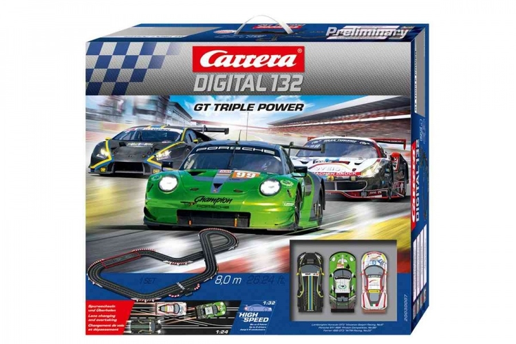 Autodráha Carrera D132 30007 GT Triple Power